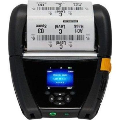 Zebra ZQ63-RUXAE14-00, DT Printer ZQ630 Plus RFID, English fonts, Wi-Fi 6 Dual Radio 802,11AX / BT5,x , Linered platen, 0,75inch core, Group E, Shoulder strap, Belt clip - Image 2