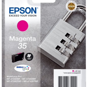 Epson C13T35834010, alkuperäinen 35, Magenta, Riippulukko, värikasetti