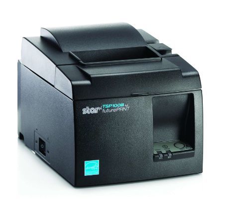 Star Micronics TSP143IIIBI2-230 EU + UK Gry, 80mm Wide Paper, 24VDC internal Power Supply, Cutter, Bluetooth Interface, Grey, EU and UK Version