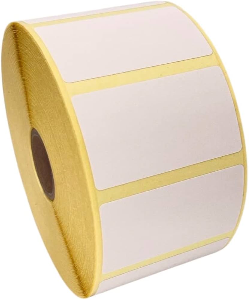 Blue Products 0205703208252, EMAX Custom Gloss Labels Roll 57x32mm, MOQ 25 rolls, 900 labels/roll