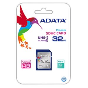 ADATA ASDH32GUICL10-R, Premier SDHC UHS-I U1 Class10 32GB Luokka 10