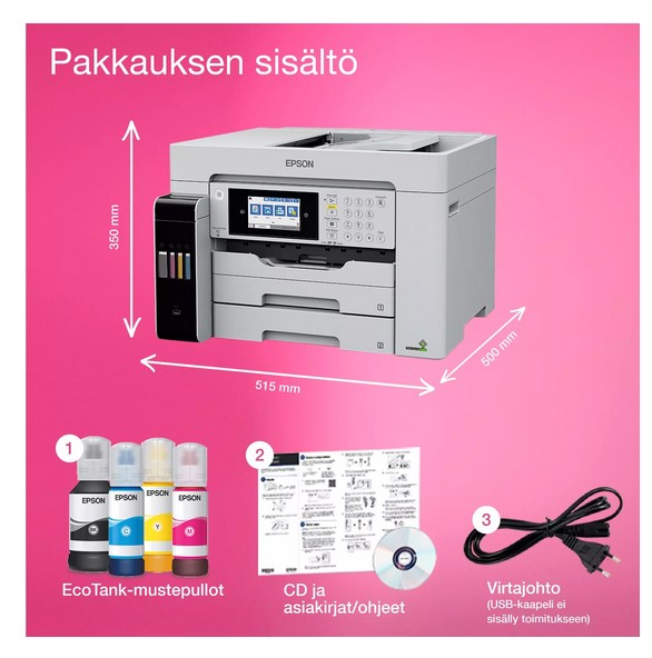 Epson C11CH71405, A3 EcoTank ET-16680 Mustesuihku 4800 x 1200 DPI Wi-Fi - Image 9
