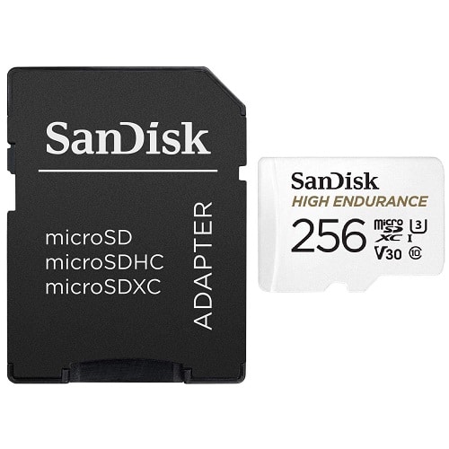 SANDISK 256GB High Endurance microSDHC Card with Adapter - for Dashcams home monitoring - Image 4