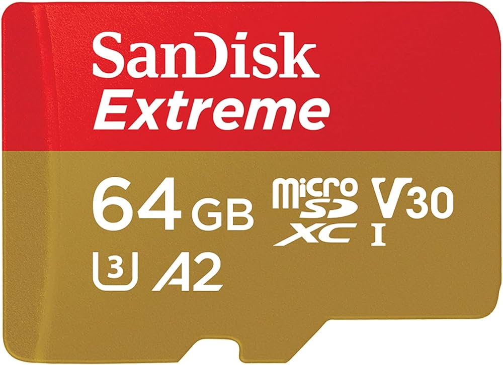 SANDISK Extreme SDSQXAH-064G-GN6AA, MicroSDXC 64GB for Action Cams and Drones + SD Adapter + 1 year RescuePRO Deluxe 170MB/s read 80MB/s write A2 UHS-I - Image 2