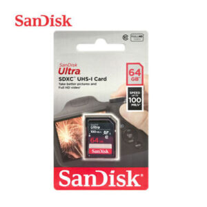 SANDISK SDSDUNR-064G-GN3IN, Ultra 64GB SDXC Memory Card 100MB/s
