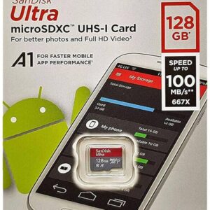 SANDISK SDSQUNR-128G-GN3MN, Ultra 128GB microSDXC 100MB/s Class 10 UHS-I 4x6 pack size