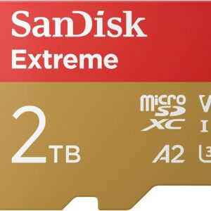 SANDISK SDSQXBD-2T00-GF6CA, Extreme PLUS 2TB microSDXC UHS-I Card with Adapter - ELITE packaging (ei kuvaa tuotteesta)
