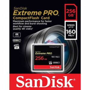 SANDISK SDCFXPS-256G-X46, 256GB CF Extreme Pro 160MB/s VPG 65 UDMA 7