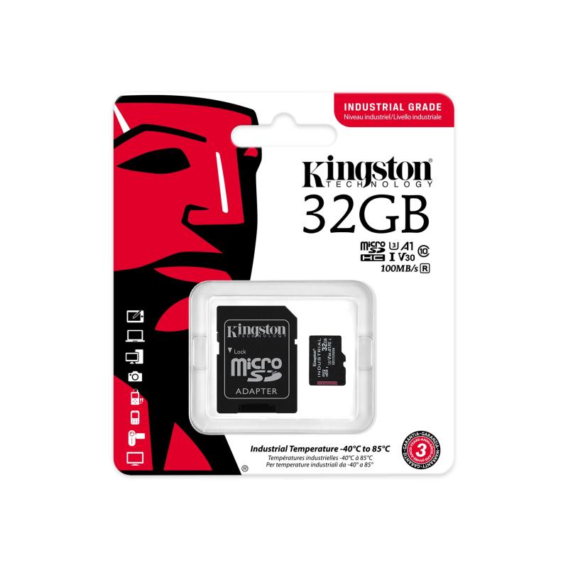 KINGSTON 32GB microSDHC Industrial C10