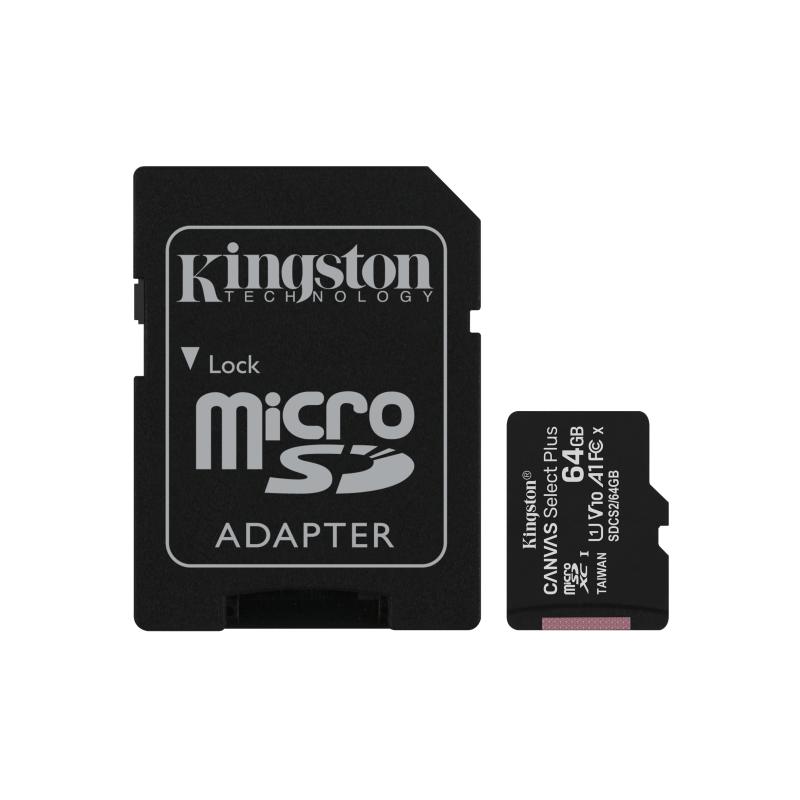 KINGSTON 64GB micSDXC Canvas Select Plus