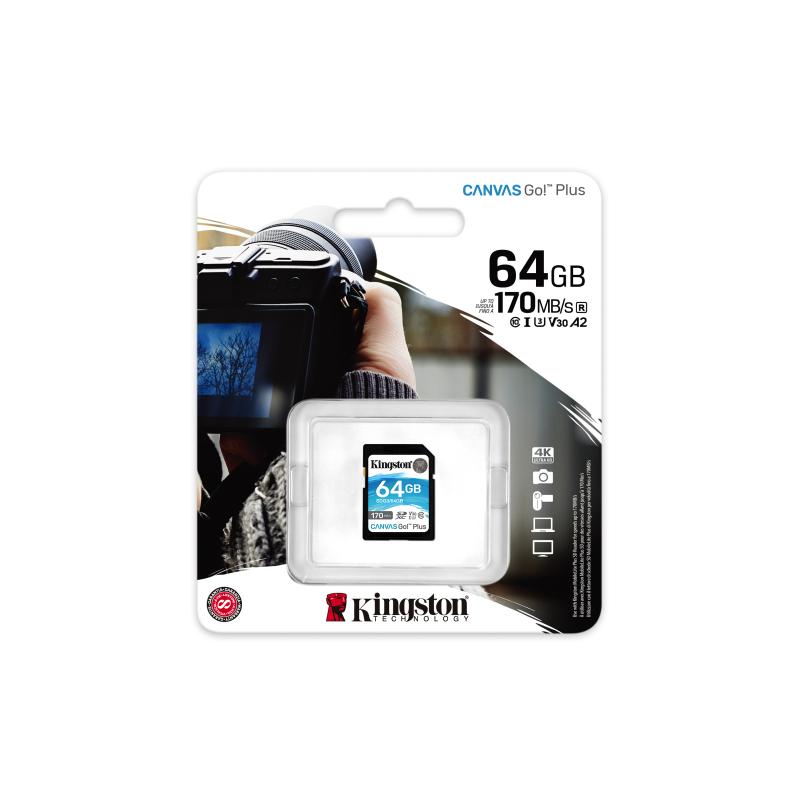 KINGSTON 64GB SDXC Canvas Go Plus 170R