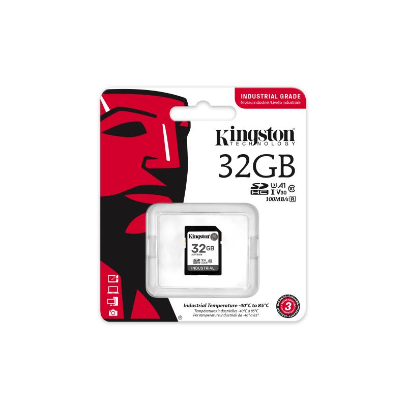 KINGSTON 32GB SDHC Industrial C10 UHS-I