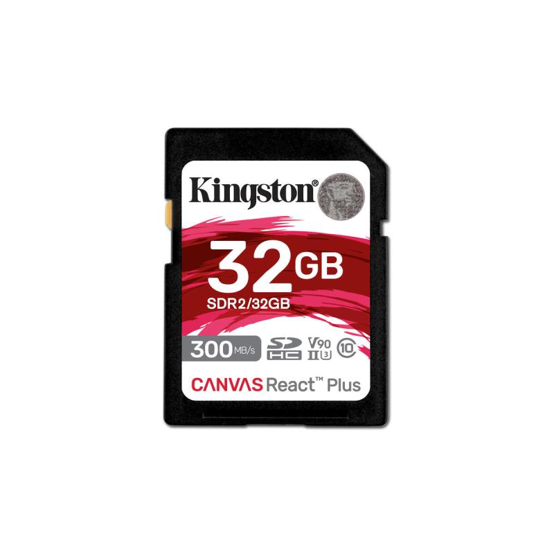 KINGSTON 32GB Canvas React Plus SDHC