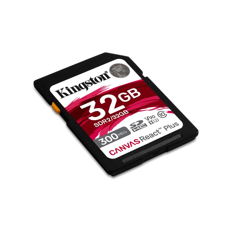 KINGSTON 32GB Canvas React Plus SDHC