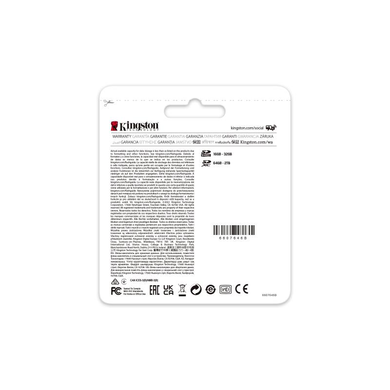 KINGSTON 32GB Canvas React Plus SDHC