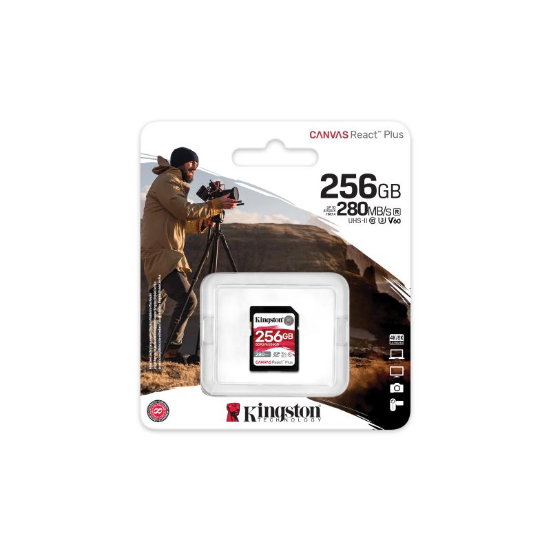 KINGSTON 256GB Canvas React Plus SDXC