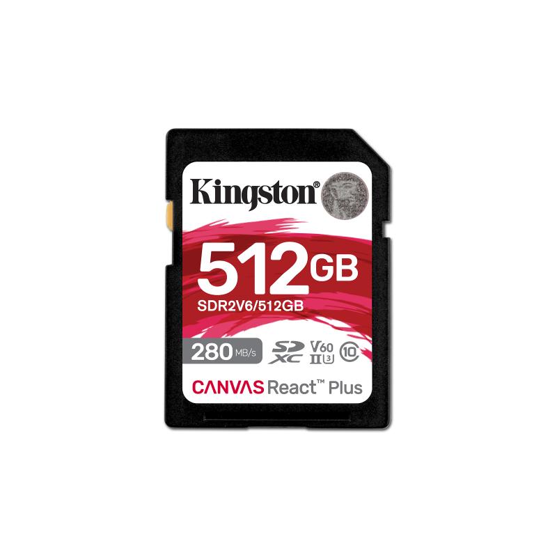 KINGSTON 512GB Canvas React Plus SDXC