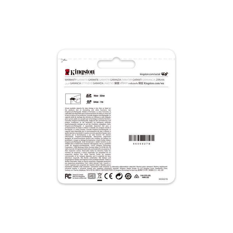 KINGSTON 32GB SDHC Canvas Select Plus