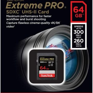 SANDISK SDSDXDK-064G-GN4IN, Extreme PRO SDHC UHS-II 64GB