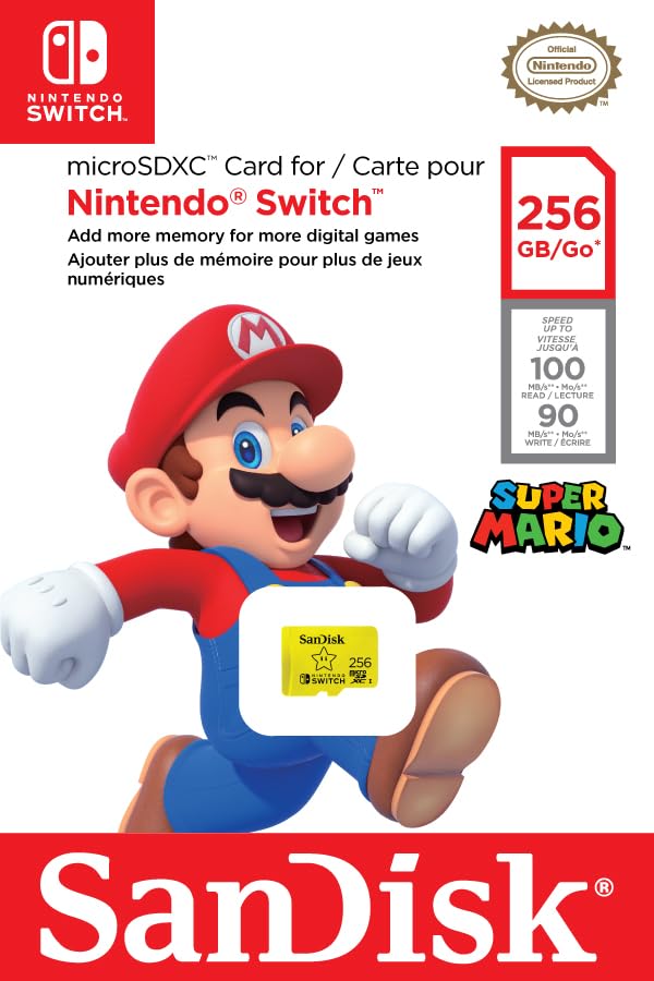 SANDISK SDSQXAO-256G-GN6ZG, Nintendo MicroSD UHS I Card - Fortnite Edition Cuddle Team 256GB