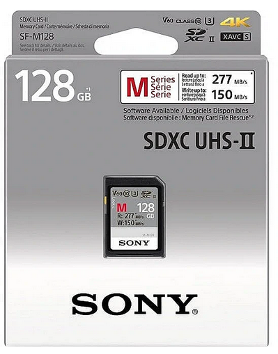 SONY SFM128T.SYM, M-series Tough UHS-II 128GB memory card R277mbs W150mbs