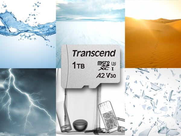 TRANSCEND TS1TUSD300S-A, 1TB MICROSD W/ ADAPTER UHS-I U3 A2 - Image 3