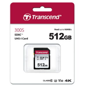 TRANSCEND TS512GSDC300S, SDXC UHS-3/V30 512GB 3D NAND