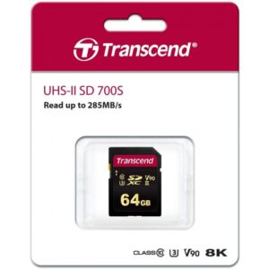 TRANSCEND TS64GSDC700S, SDXC UHS-II U3/V90 64GB 3D NAND