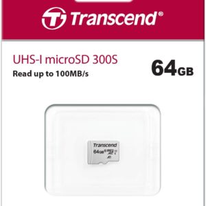 TRANSCEND TS64GUSD300S-A, MICROSDXC UHS-1 64GB W/ADAPTER