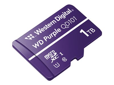 WD WDD100T1P0C, Purple 1TB Surveillance microSD XC Class - 10 UHS 1 - Image 2