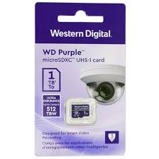 WD WDD100T1P0C, Purple 1TB Surveillance microSD XC Class - 10 UHS 1