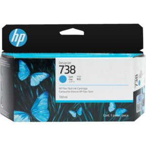HP HP 738 130-ml Cyan DesignJet Ink Cartridge