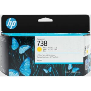 HP HP 738 130-ml Yellow DesignJet Ink Cartridge