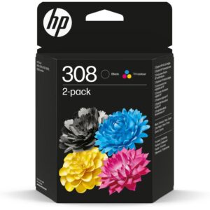 HP HP 308 Black/Tri-Color Original Ink Cartridge Combo 2-Pack