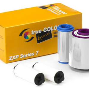 Zebra 800077-719EM, Ribbon, Mono -White, 60mmx392m 2.36inx1286ft , 4000 Images, ZXP7 ,EMEA