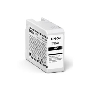 Epson C13T47A80N, T47A8 Matte Black/Matta musta UltraChrome Pro10 mustekasetti, 1 kpl Alkuperäinen Mattamusta