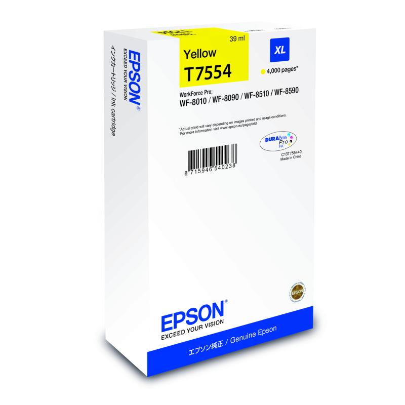 Epson T7554 yellow ink XL