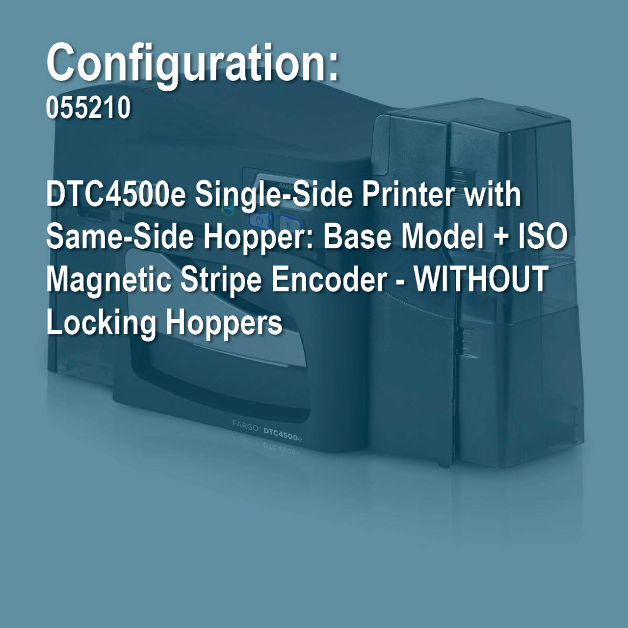 Hid Fargo 055210, DTC4500E IO/MG Same-Side In/Out Version DTC4500e Single-Side Printer with Same-Side Hopper: Base Model + ISO Magnetic Stripe Encoder - Image 3