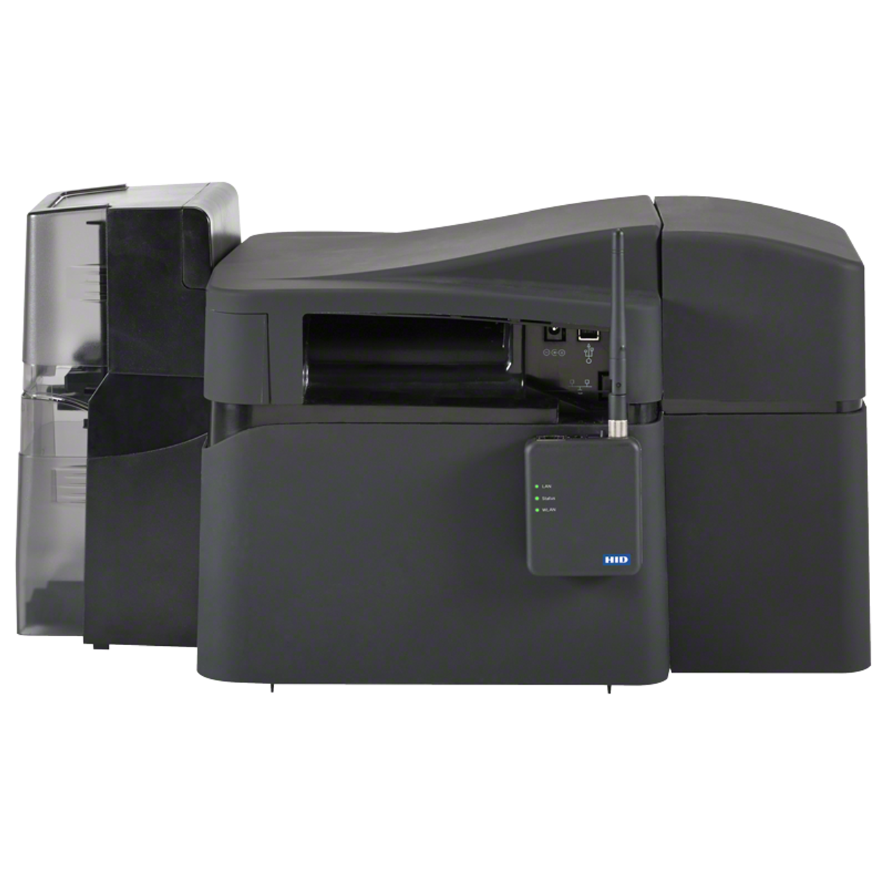 Hid Fargo 055328, DTC4500E FD/IO/5127/LK Same-Side In/Out Version Dual-Side Printer: Base Model, USB and Ethernet - WITH Locking Hoppers + HID Prox, iCLASS SE , MIFARE/DESFire, - Image 3