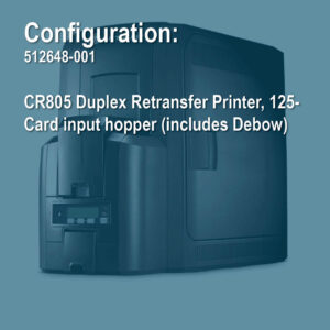 Entrust 512648-001, Artista CR805 Duplex Retransfer Printer, 125 card input hopper includes Debow