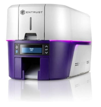 Entrust 525301-002, Sigma DS2 Printer, Simplex, 125-Card Input Hopper includes ISO Magnetic Stripe