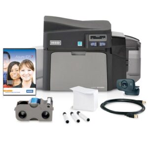 Hid Fargo 052602, DTC4250E DUAL SIDED PRINTER, USB, ASURE ID EXPRESS, HI END USB CAMERA, 250 IMAGE RIBBON, 300 PVC CARDS, CLEANING KIT, 2 YR ASURE ID PLAN