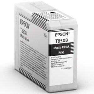 Epson  C13T85080N, T8508  Matte Black 80 ml, UltraChrome HD mustekasetti 1 kpl Alkuperäinen Matta musta