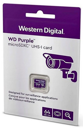 WD WDD064G1P0C-85AEL0, Purple 64GB SC QD101 microSD