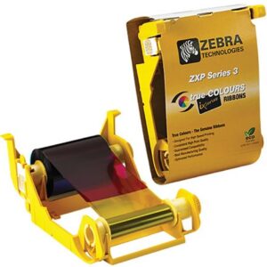 Zebra 800033-840, Ribbon, Color-YMCKO, 57mmx98m 2.24inx321ft , 200 Images, ZXP3..