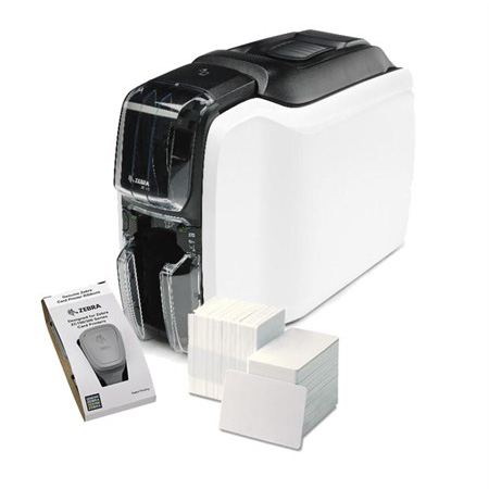 Zebra ZC11-0000Q00EM00, QuikCard kit including ZC100 Single Sided printer, CardStudio 2.0 Standard application, 200 white PVC cards, YMCKO ribbon 200 images - Image 3