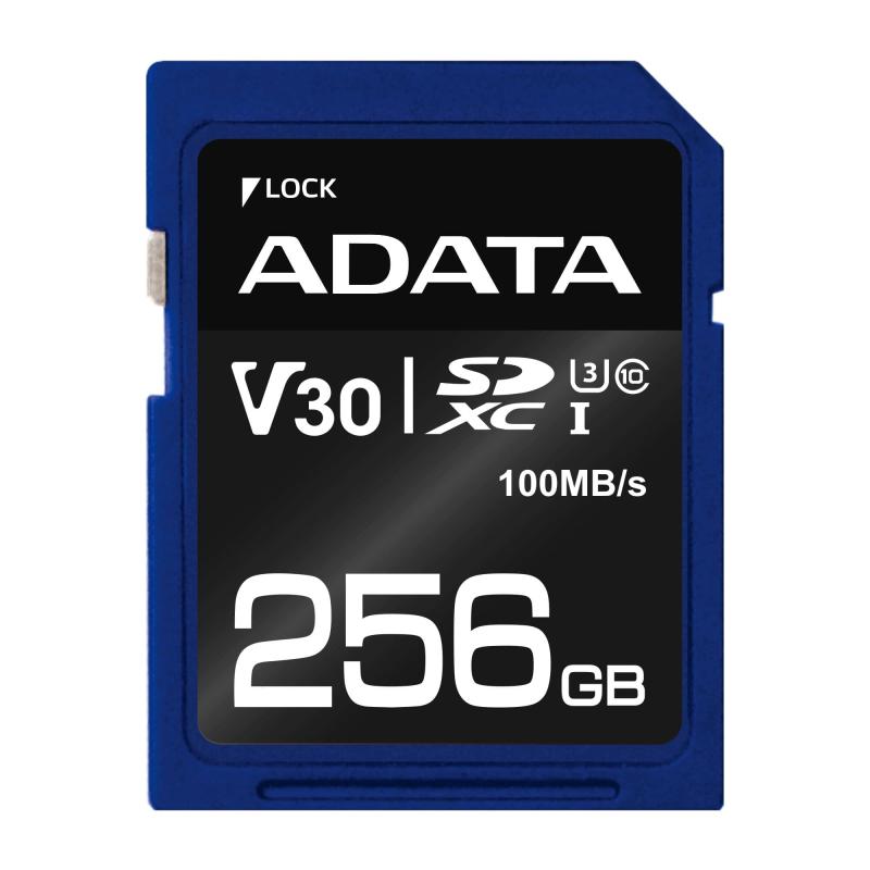 ADATA 256GB SDXC UHS-I U3 V30S 95MB/60MB