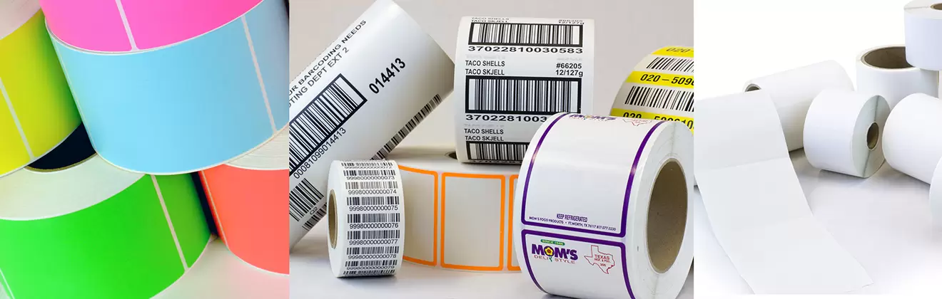 TSC DT-400650-BPR - 101,6 mm x 165,1 mm, Thermal Transfer, White BOPP, Core 19 mm Label