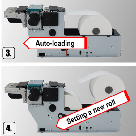 Seiko 22410222, NP-2R3080mm, f80mm x 2Rolls, max 200mm/sec, auto-cutter, easy operation, RS232C USB, 3 pin connector - Image 4