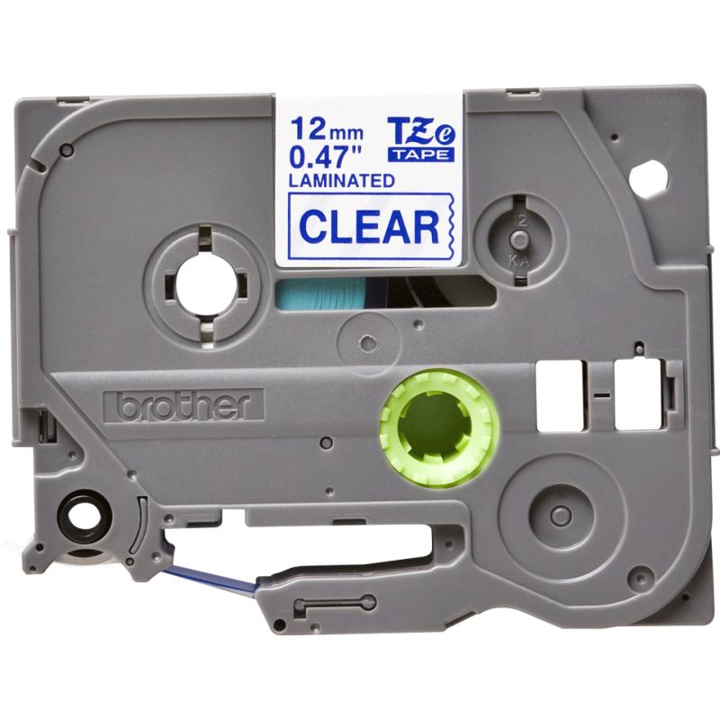 BROTHER TZE133 tape blue/clear 12mm 8m